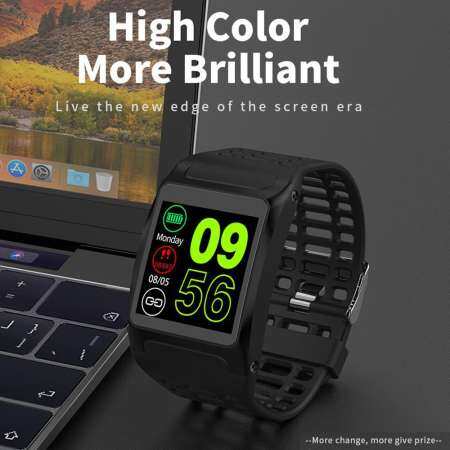 Untiemall สายรัดข้อมือฟิตเนส, IP67 กันน้ำนาฬิกาวัดการออกกำลังกายความดันโลหิต Monitor, สายรัดฟิตเนส Step Counter, นาฬิกานับจำนวนก้าวสำหรับ Android และสมาร์ทโฟนระบบ IOS, ผู้ชายผู้หญิง