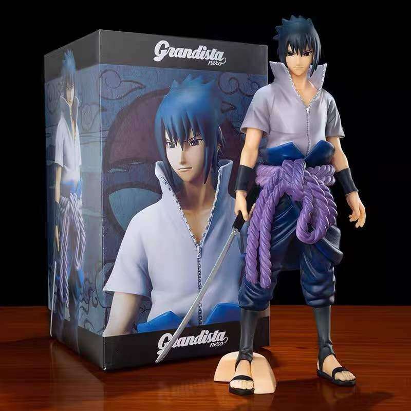 29cm Naruto Anime Figure Shippuden Ros Uchiha Sasuke Naruto Figure Model Collectible Toys Birthday Christmas Gift Toys for Boys