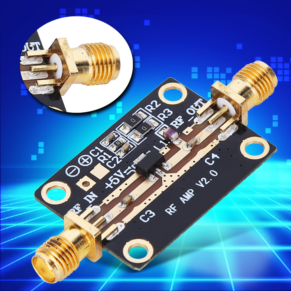 RF Amplifier Signal Module Electrical Accessory Wide Bandwidth High Gain Low Noise 1W 0.0 Widely Used in Short Waveth FM Broadcast Remote Control Receiver