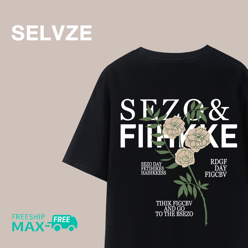 SELVZE The Korean Version of The Casual Cartoon Pattern Couple Oversais Top for Woman