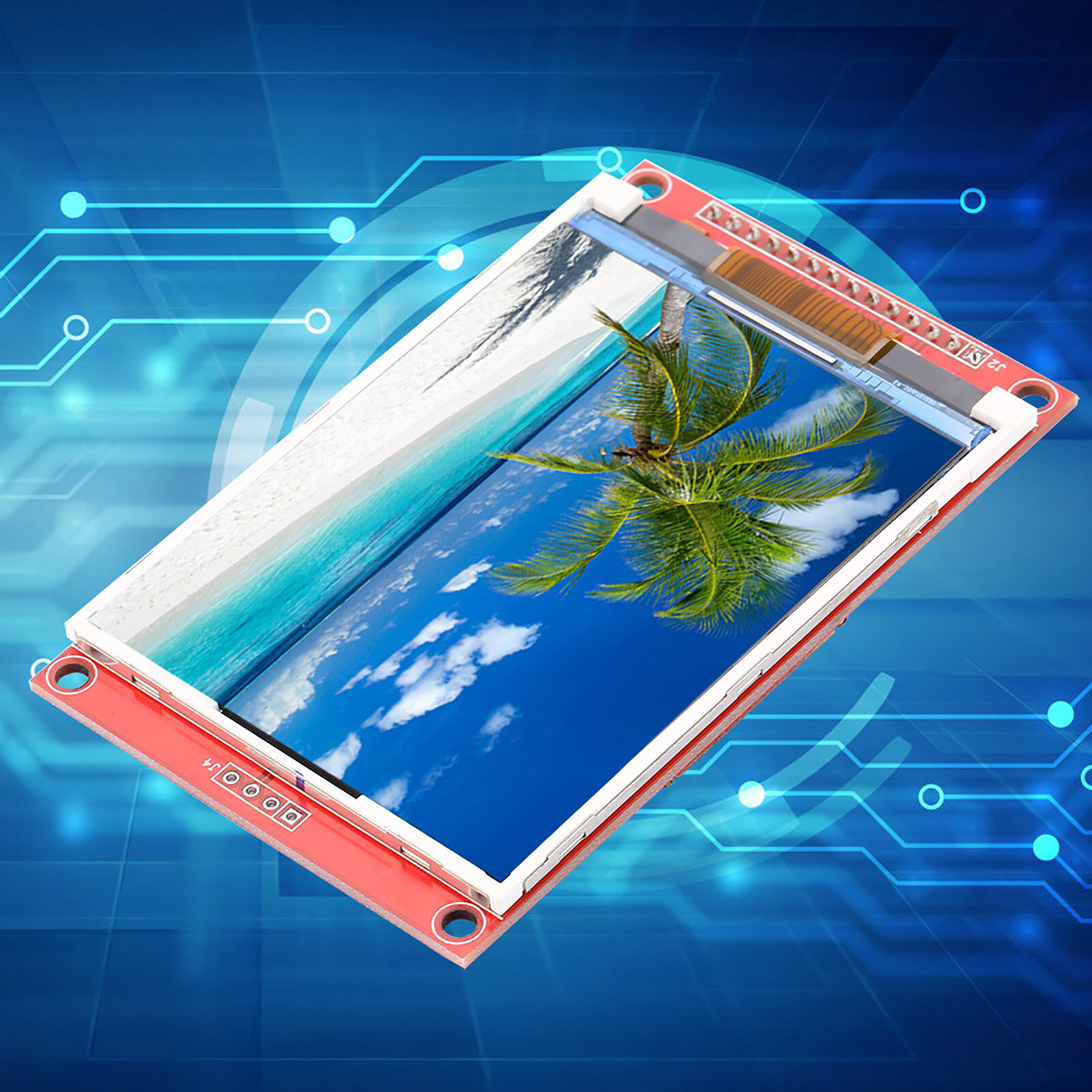 Lcd Controller Board Kit 3.2Inch Useful Stable Practical Lcd Tft Display Module for 4-Wire Spi Interface 240x320 3.3V -5V Ili9341