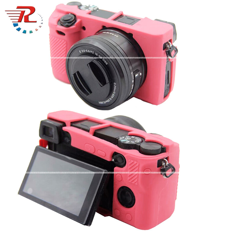Soft silicone rubber camera body case for sony a6000