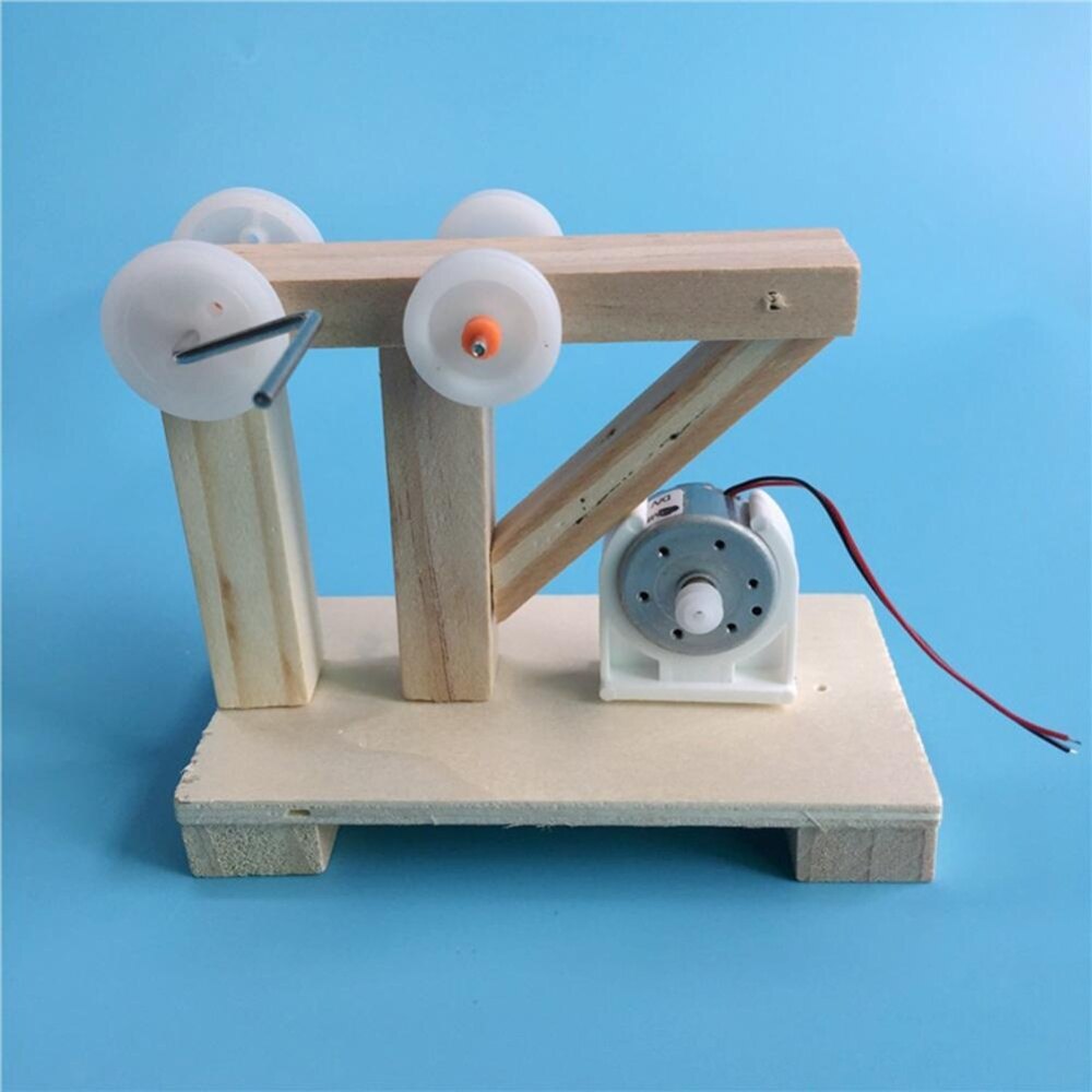 DIY Dynamo Generator Model Wood Invention Science Experiment Assemble Toys