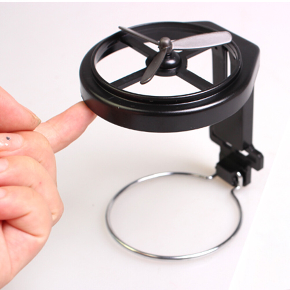 Air Vent Car Foldable Cup Holder Outlet Beverage Drink Bottle Rack with Fan