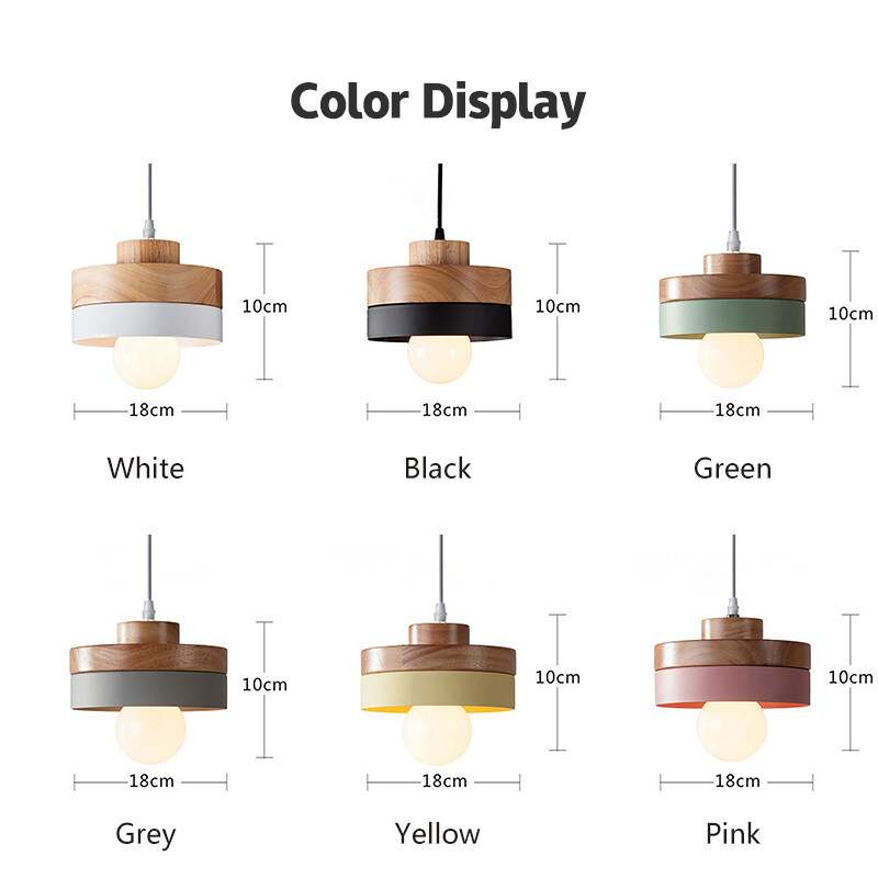 B & B Led Nordic สไตล์โคมไฟระย้าแบบไม้ตกแต่งห้องโคมไฟเพดานสร้างสรรค์ ...