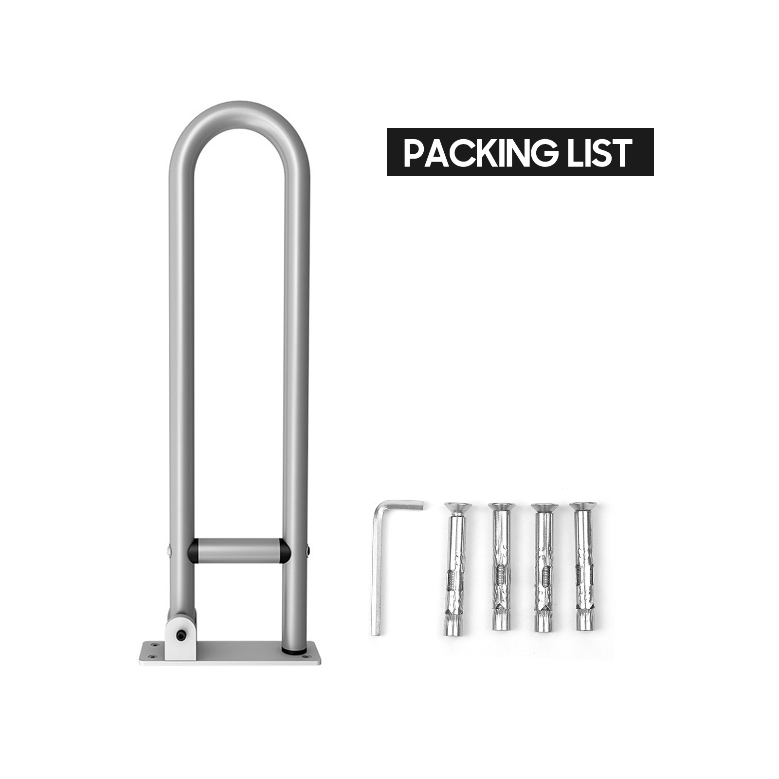 KKmoon อะลูมินัมอัลลอย Handrail สำหรับห้องน้ำ Anti-Fall / Anti-Slip ราว ...