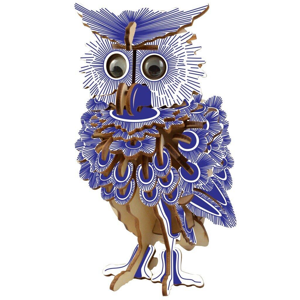  3D Owl Gỗ Ghép Hình Câu Đố Gỗ Thủ Công Mô Hình Đồ Chơi Kit Kids Trẻ Em Đồ Chơi Giáo Dục DIY Thủ Công Mỹ Nghệ Món Quà Con 