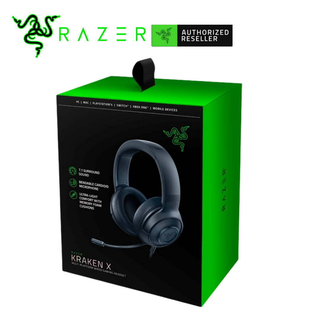 Razer Kraken X 7.1 Surround 3.5mm Audio Jack Gaming Headset (Compatible  With PS4 / PS5 / PC / Switch / MacOS) | Lazada