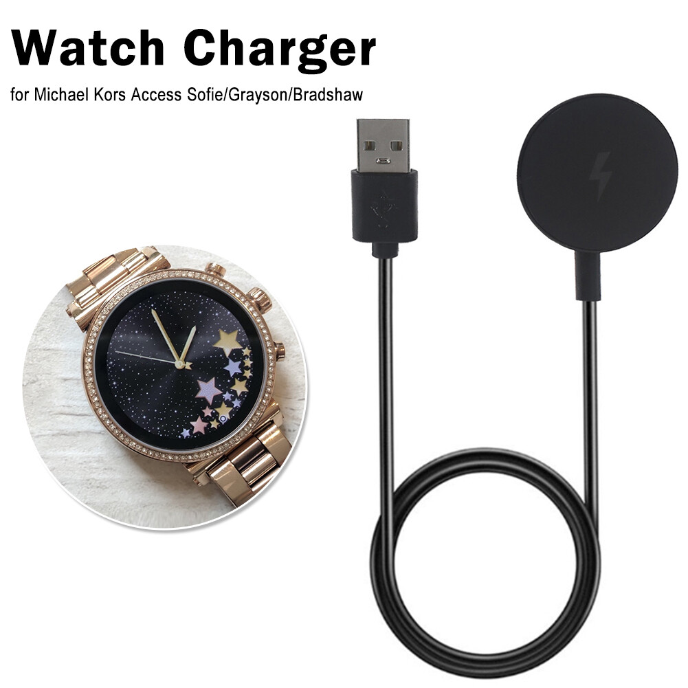 Watch Charger for Michael Kors Access Sofie/Grayson/Bradshaw Charging Cable Dock Smartwatch Power Supply Stand Accessory