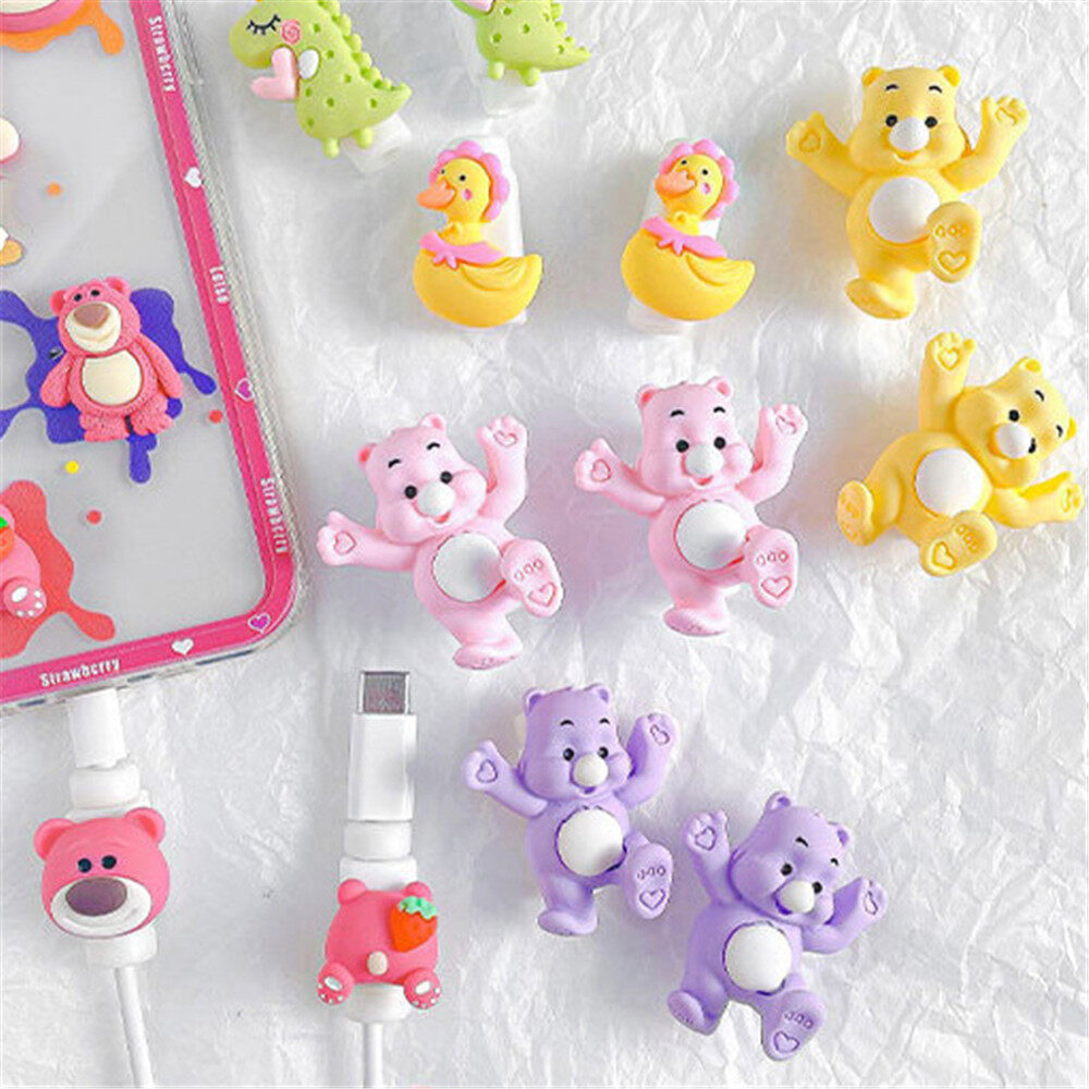 【happy-Store】USB Cable Protector Data Line Cord Protector Protective Case Cable Winder Cover For Phone Charging Cable