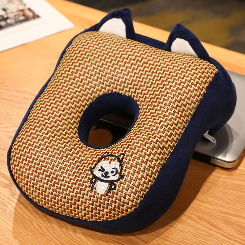 Sleeping pillow sleeping pillow for pupils on the desk for children in summer sleeping pillow ice silk pillow classroom lunch break artifact