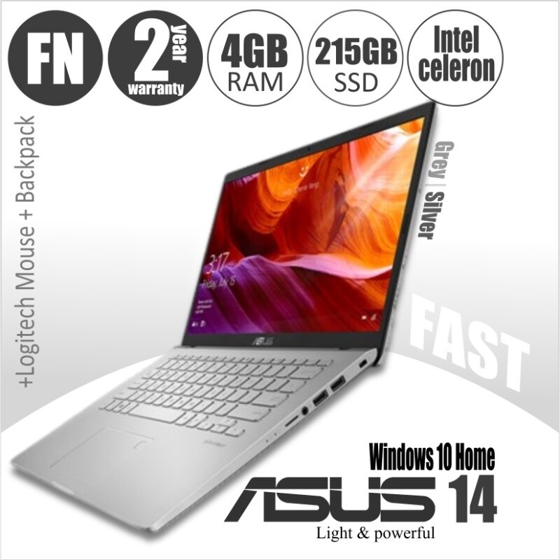 Asus A409M-ABV503T 14 + Free 140GB Hosting + Mouse (IIntel Celeron N4020 Dual-core; 4GB RAM 215GB SSD 14 FHD IPS) Malaysia