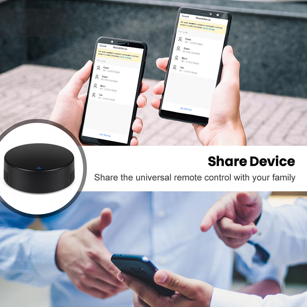 E Life Smart Store Bộ Điều Khiển Từ Xa Thông Dụng WiFi Tuya Cảm Biến Nhiệt Độ Và Độ Ẩm Hồng Ngoại 3 Trong 1 Hoạt Động Cho Alexa Google Home Với Chức Năng Sao Chép Tự Làm Tùy Chỉnh Cho TV Quạt Điều Hòa Không Khí DVD