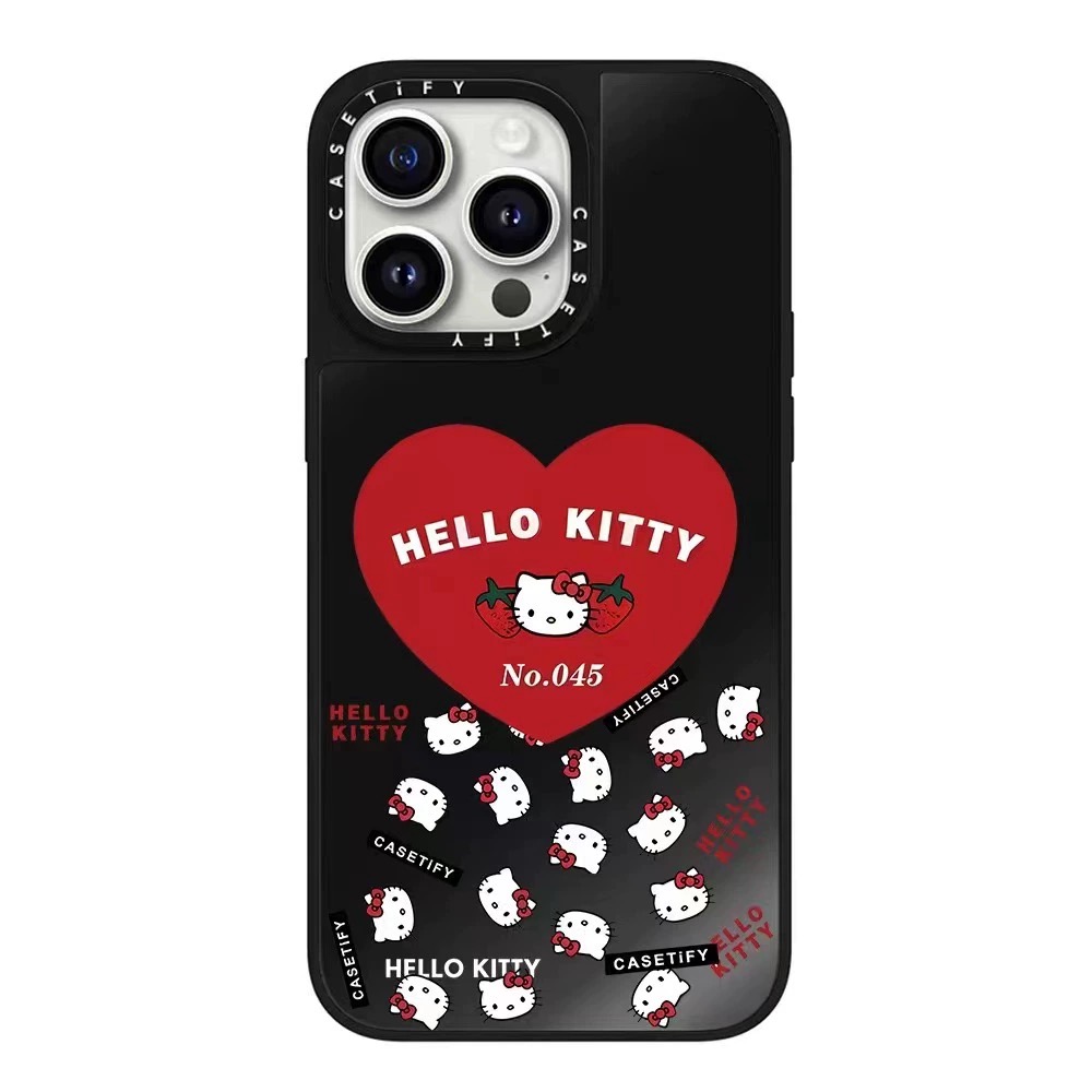 Casetify x Hello Kitty Ốp gương cho iPhone 15 Pro Max / iPhone 14 Pro Max / iPhone 13 Pro Max / iPhone 12 Pro Max / iPhone 11 vỏ điện thoại Vỏ bảo vệ