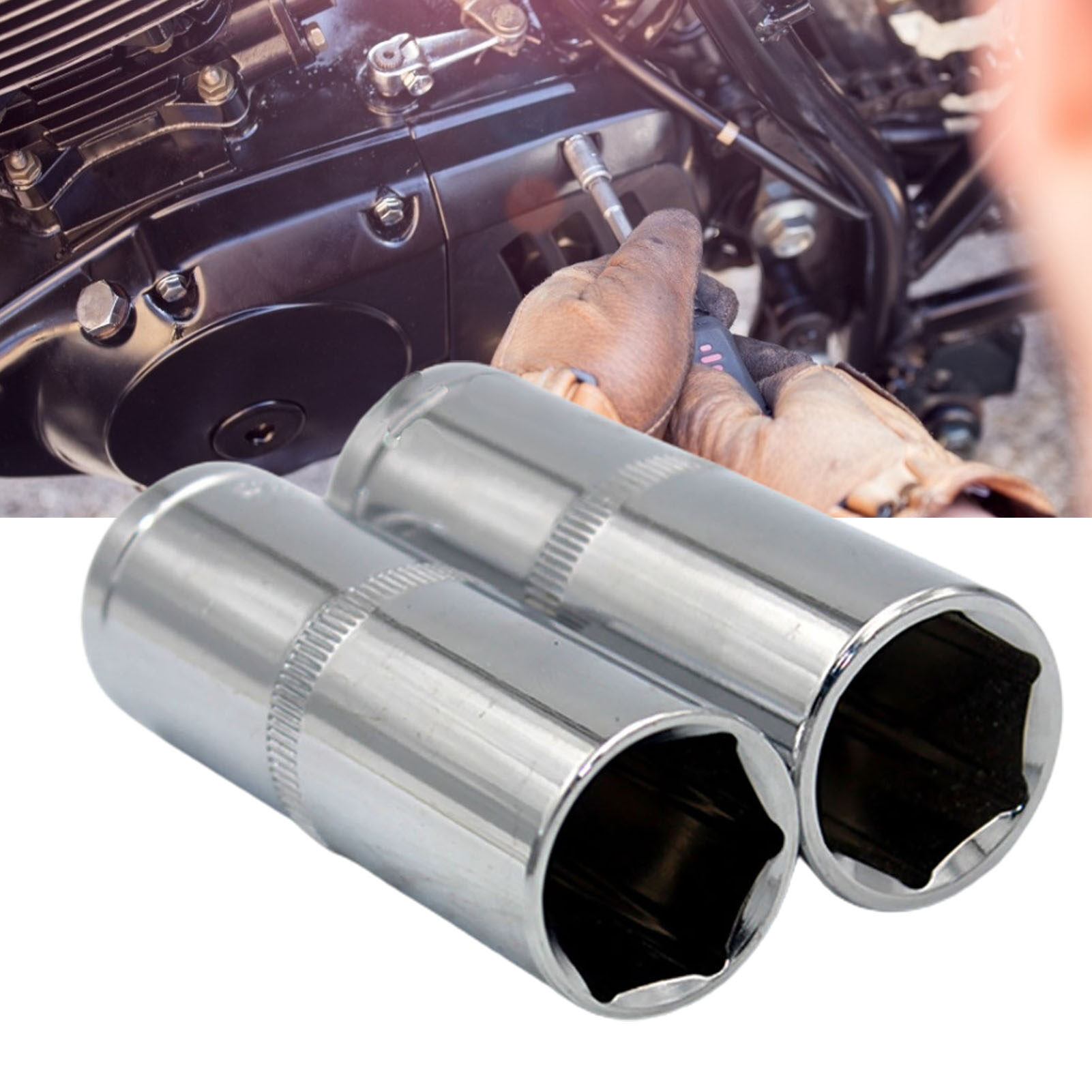 1/4inch Deep Socket 4-14mm Hex Nut Driver Wrench Car Repair Tool Accessories