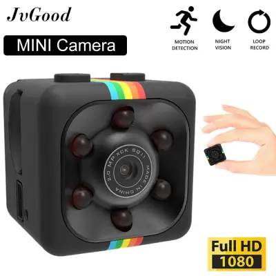 JvGood Mini Hidden Camera Portable Small HD 32G SPY Camera Wireless Cam 1080P/720P & Motion Detection & Night Vision Perfect Indoor Covert Security Camera for Car, Drone, Office and Outdoor Use