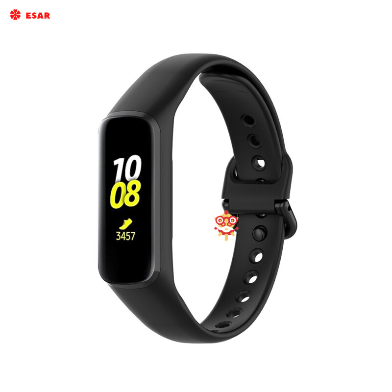 Replacement Watchband Sweat-proof Comfortable Soft Silicone Strap Compatible For Samsung Galaxy Fit2 R220