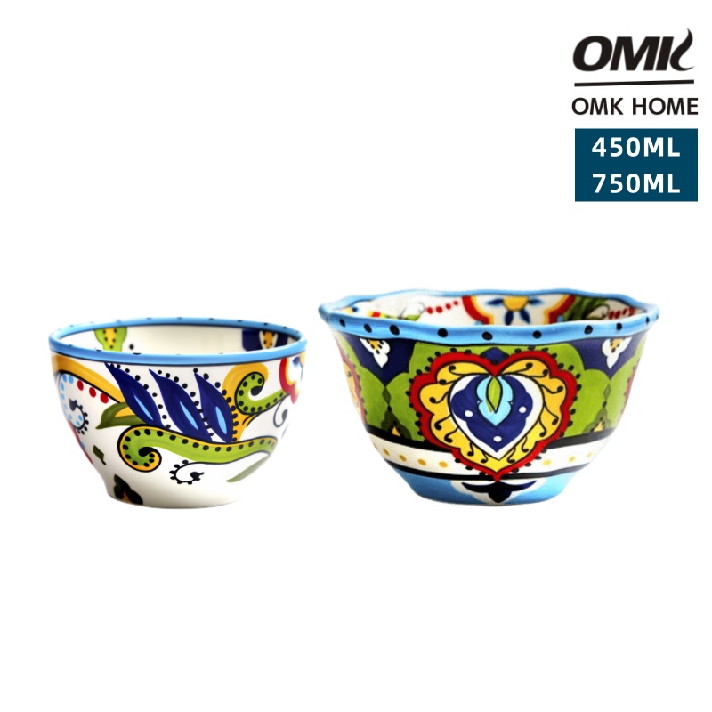 Loạt Luca Xanh omk bát gốm 450ml và 750ml