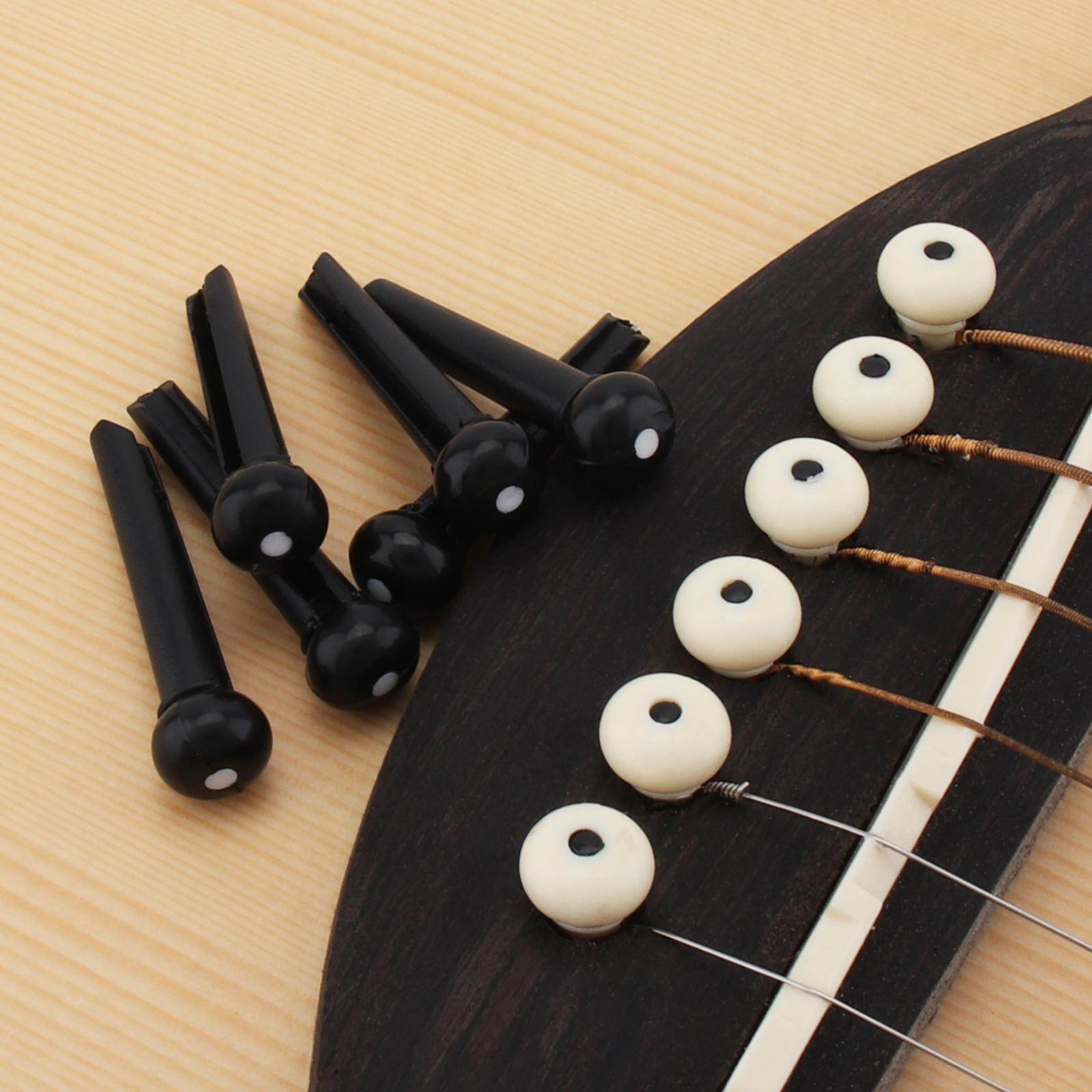 Slade 6 cái/Bộ chốt giữ dây đàn guitar acoustic ABS cây đàn guitar cầu pin cho dây