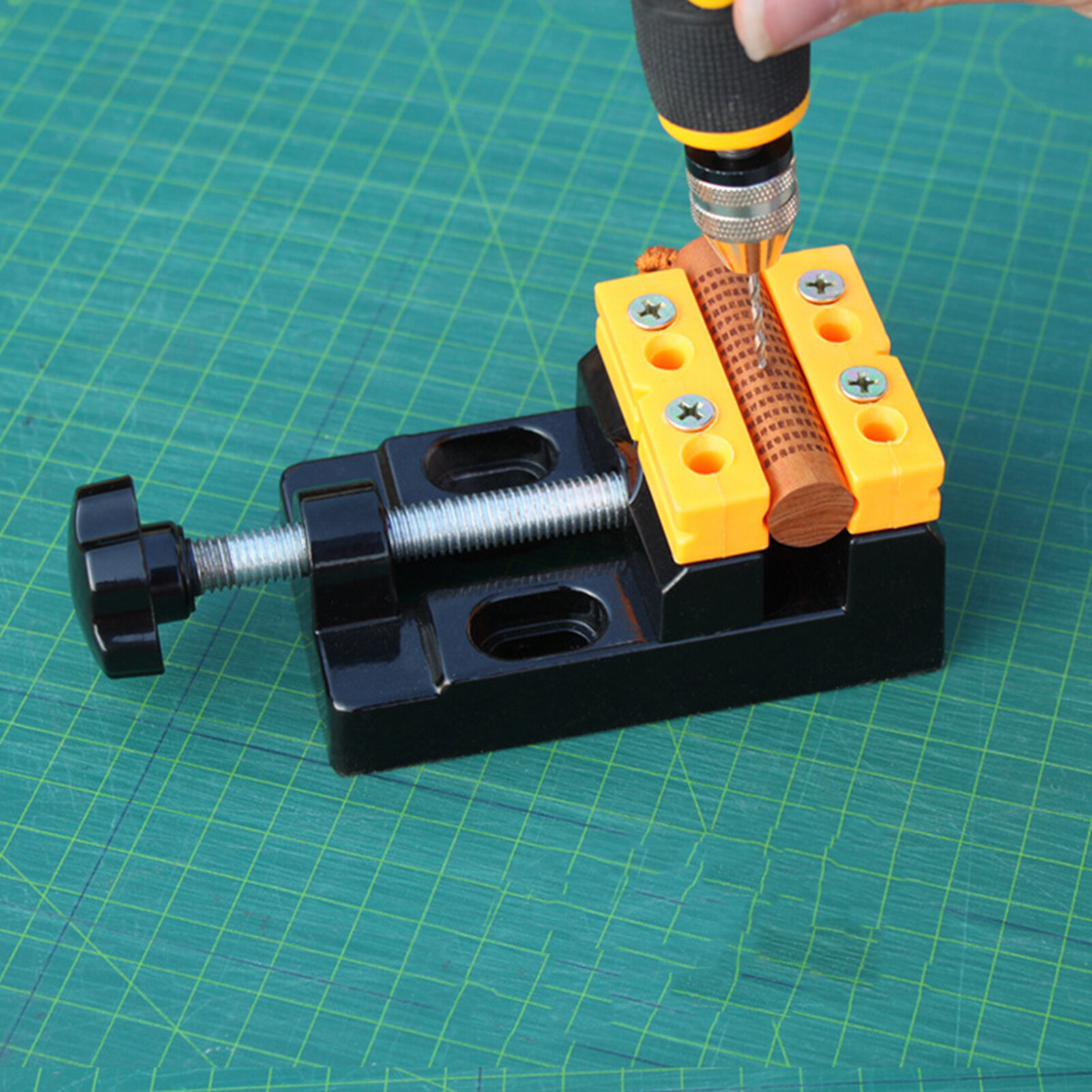 Multifunctional Aluminum Alloy Mini Flat Bench Table Vise Vice Clamp Fixed Tool