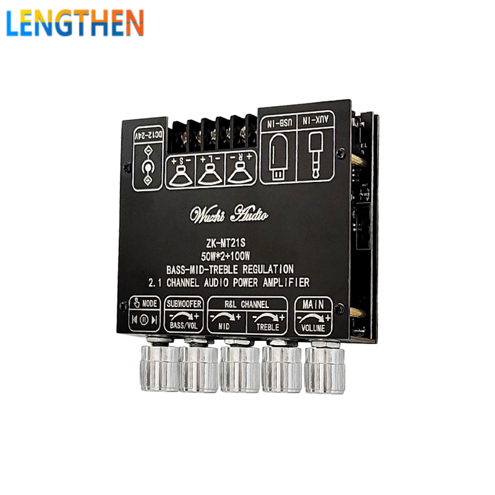 FocusAi  ZK-MT21S 2.1 Channel BL Audio Power Amplifier Board Module Heavy Subwoofer module
