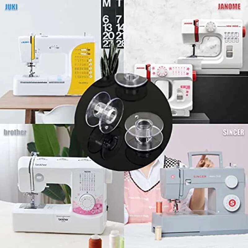 Trong suốt ống chỉ máy may nhà nhựa rỗng spool bobbins dụng cụ may mặc Phụ kiện phổ chủ đề bobbin