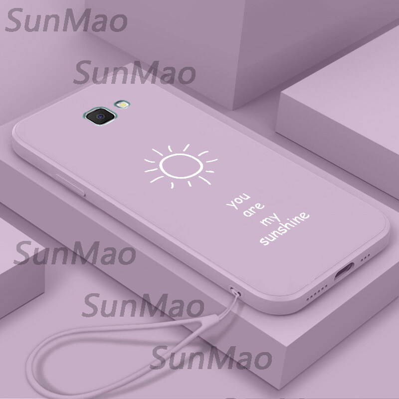 Ốp Điện Thoại Samsung J7 Prime Ốp Mềm Mặt Trời Nhỏ Đơn Giản Ốp Điện Thoại Có Dây Silicon Cho Bé Trai Bé Gái