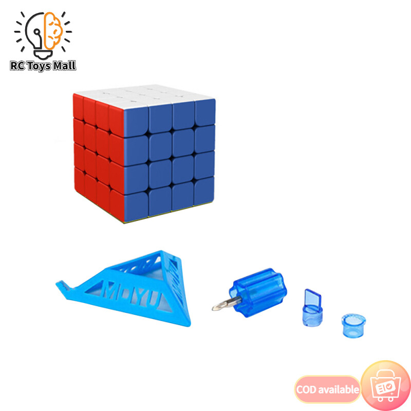 Moyu RS4M Magnetic Speed Cube 4x4 Stickerless Magic Cube Puzzle Toy