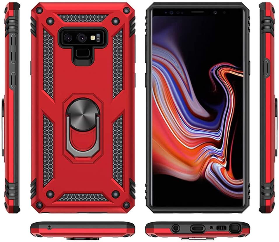 Đối Với Ốp Lưng Samsung Galaxy Note 9, Vỏ Điện Thoại Áo Giáp Chống Sốc Sang Trọng Vỏ Điện Thoại Dạng Nhẫn Từ Tính Chắc Chắn Chân Đế Vỏ Bảo Vệ Cứng