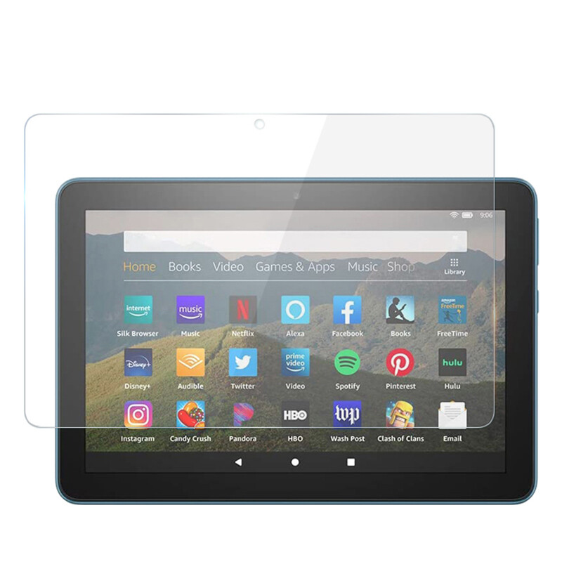 Tempered glass screen protector for 2022 Amazon all-new Fire HD 8 12th generation protective film 2020 Fire HD8 Plus HD8 Kids Pro clear screen guard