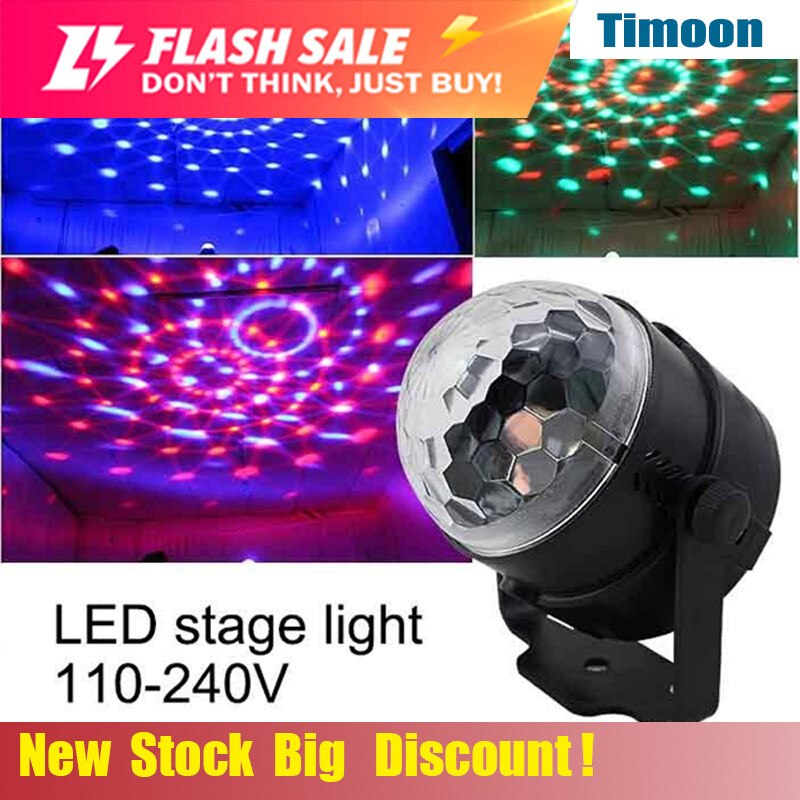 Đèn LED Mini RGB 220V Pha Lê Bóng Ma Thuật Hiệu Ứng Sân Khấu Bóng Đèn Tiệc Tùng Vũ Trường Câu Lạc Bộ DJ Ánh Sáng Laser Show Lumiere Beam SL01