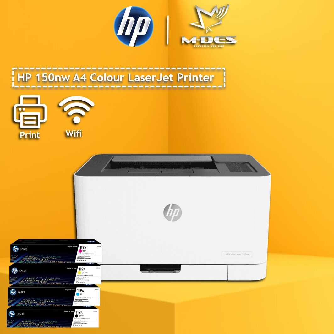 Shop Hp Color Laser Jet 150nw Printer Online May 22 Lazada Com My