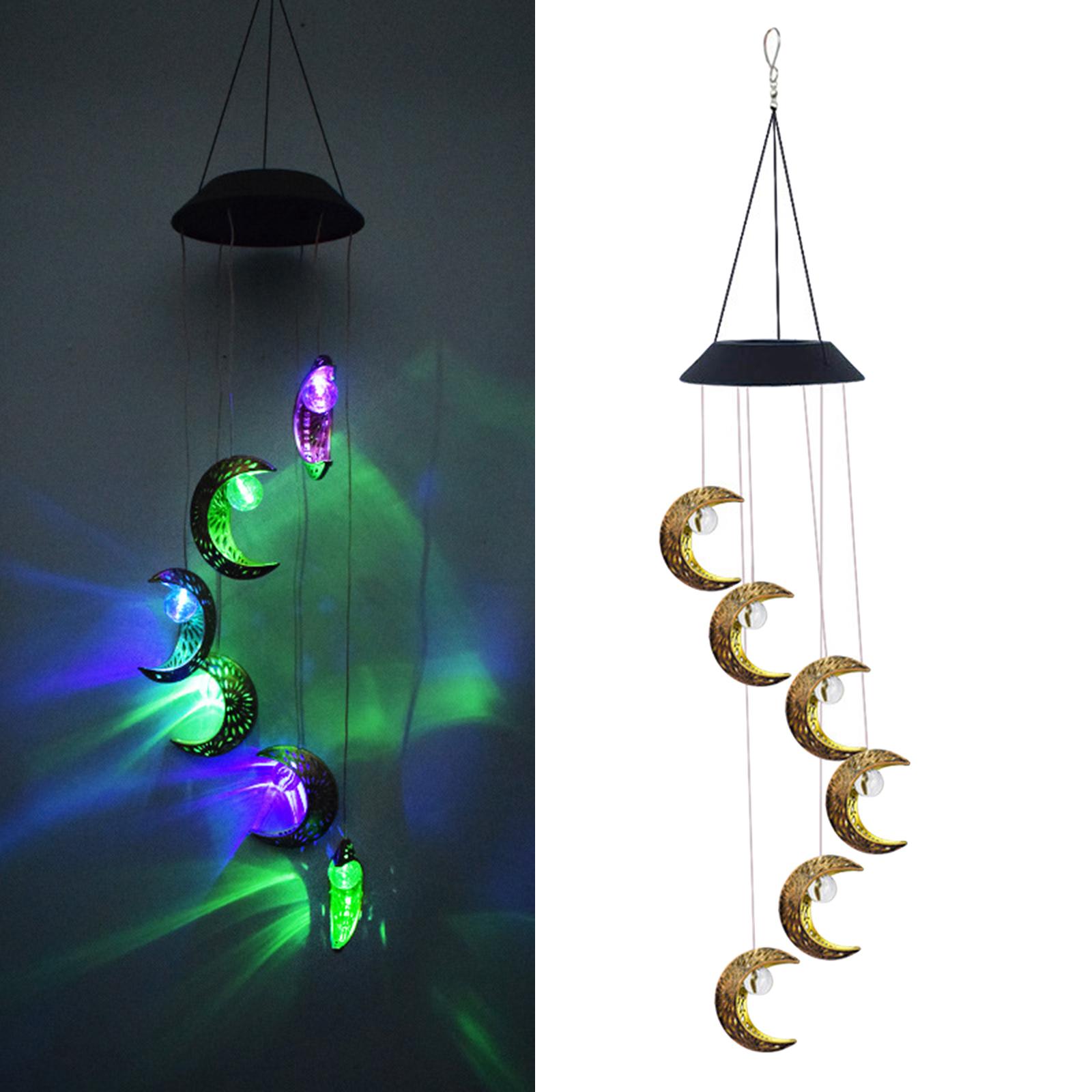 Blesiya Solar Wind Chimes with Hook Unique Decor for Garden Yard Patio