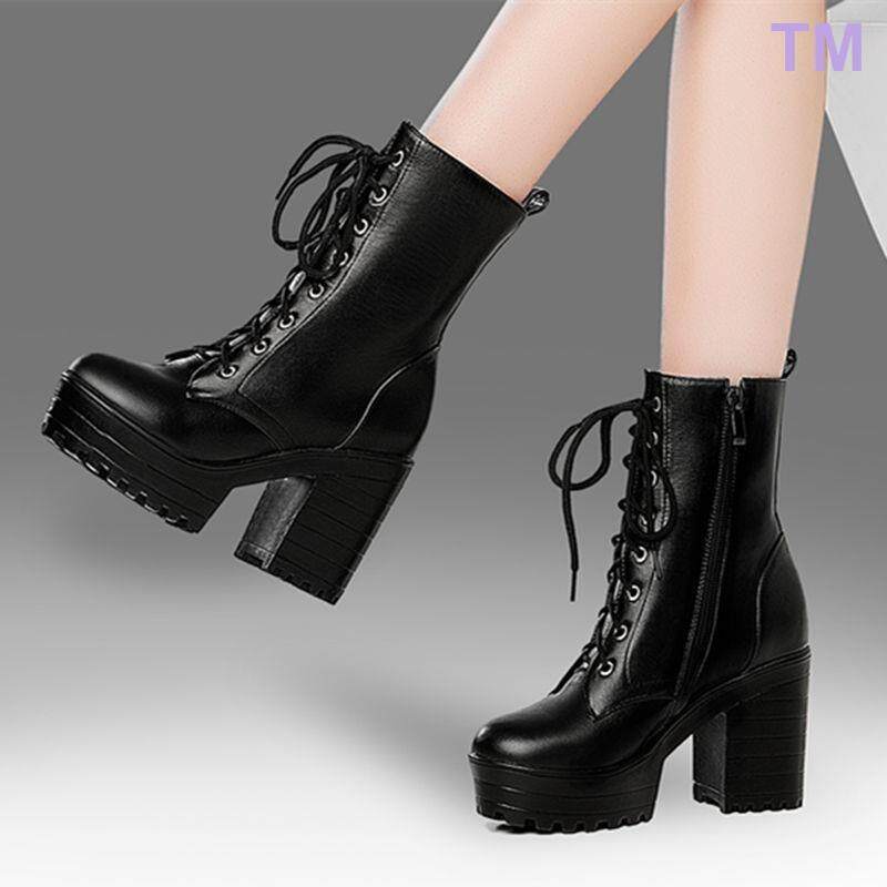 High thick heel clearance boots