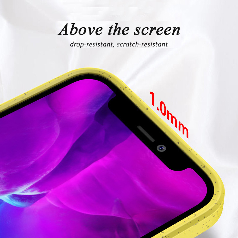 Crashstar Thân Thiện Với Môi Trường Silicone Thêm rơm lúa mì Mềm vỏ điện thoại Cho iPhone 16 15 14 Pro Max Cộng Với 13 12 11 Pro Max Mini XS Max XR X 8 7 Plus + SE 2020 điện thoại chống sốc Bìa Phân Hủy Sinh Học Điện Thoại Caing Hot Bán