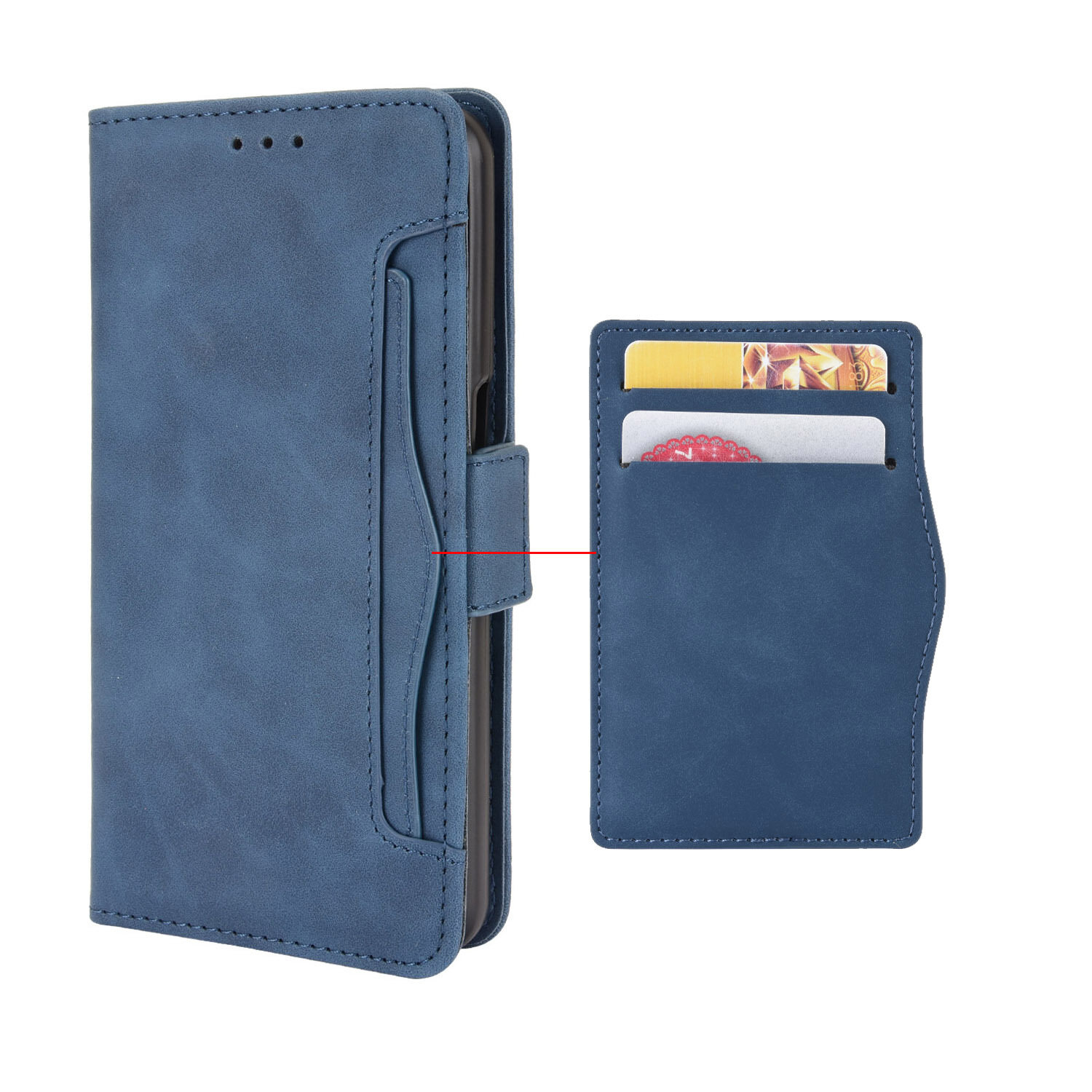 For iPhone 12 mini/iPhone 12/iPhone 12 Pro/iPhone 12 Pro Max/iPhone 13 mini/iPhone 13/iPhone 13 Pro/iPhone 13 Pro Max/iPhone 14/iPhone 14 Pro /iPhone 14 Max/iPhone 14 Pro Max Cover Multi-card Slot Flip Leather Case