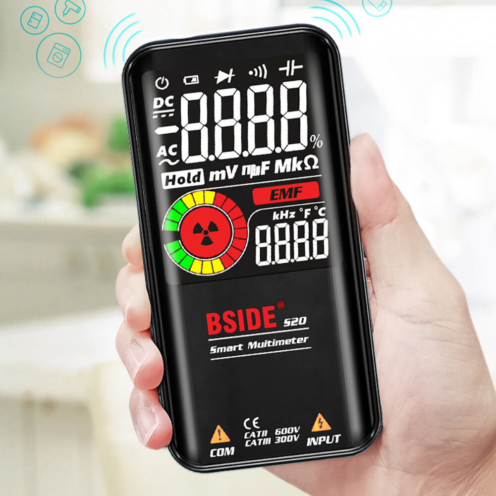 Đồng Hồ Vạn Năng Kỹ Thuật Số BSIDE S20 Điện Áp NCV Hz EMF Máy Kiểm Tra Điốt Tần Số Ohm