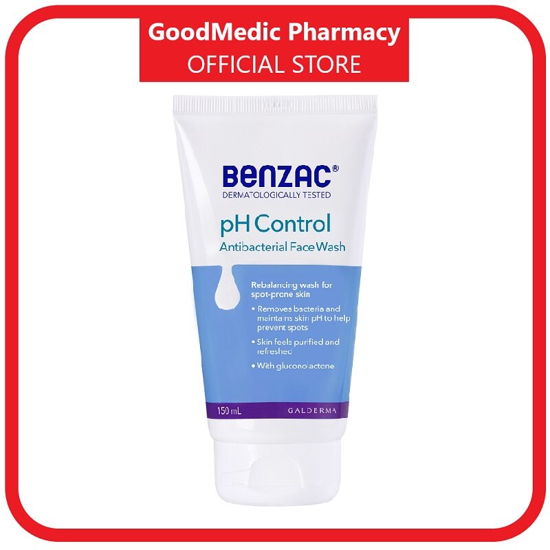 Benzac pH Control Antibacterial Face Wash 150ml Lazada