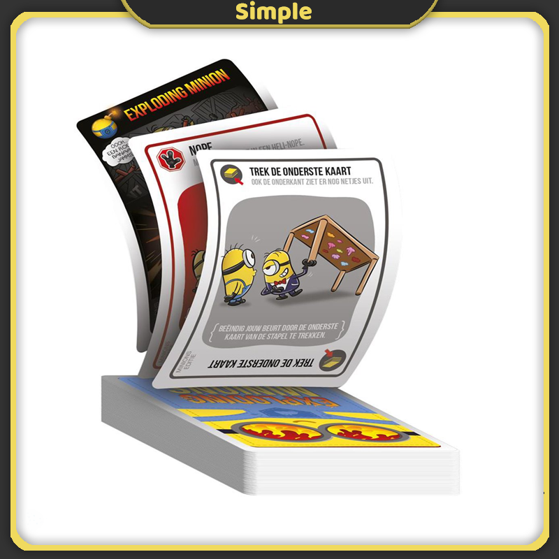 Exploding Minions Card Game English Version 2-5 Players from 7+ Years Card Game