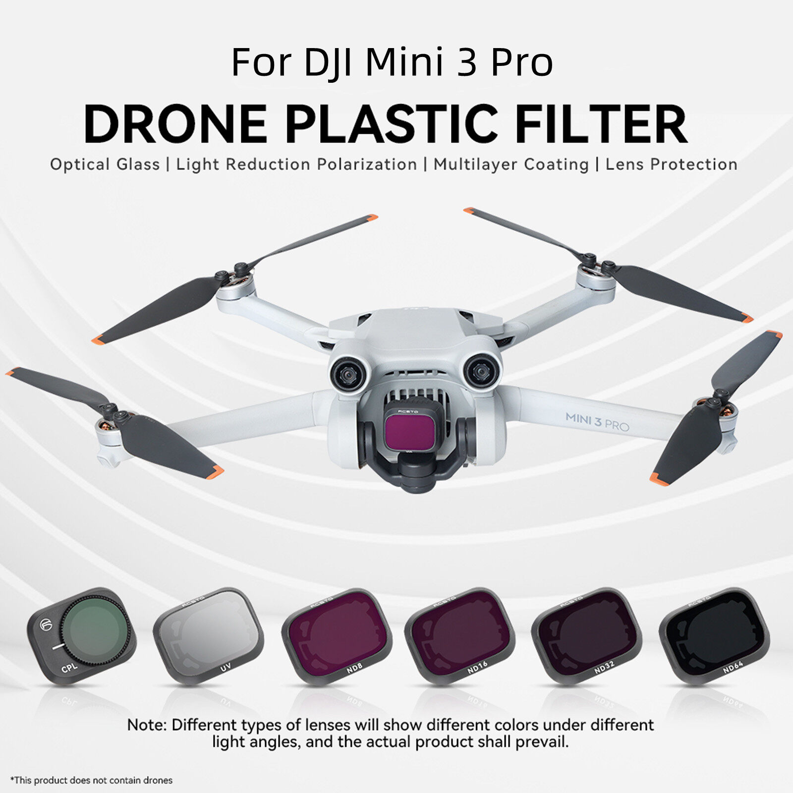 Kính Lọc Quang Học PL Điều Chỉnh Được Cho DJI Mini 3 Pro Kính Lọc CPL ND8/16/32/64