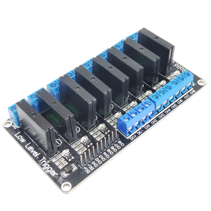 5V Relay 8 Channel OMRON SSR Low Level Solid State Relay Module 250V 2A For Arduino