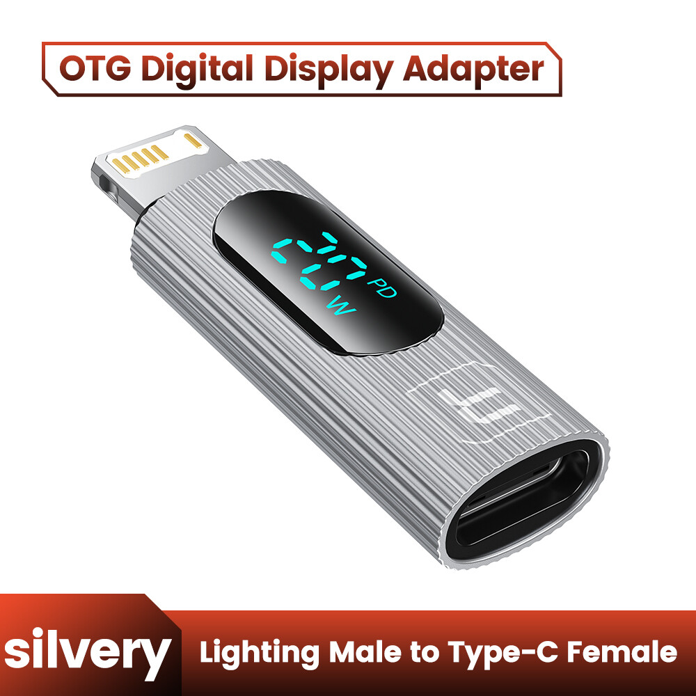 Toocki Type C Male toType C Female /Lightning to Type-C OTG Digital Display adapter Support PD 100W/20W Charging Cable Fast Charging Converter