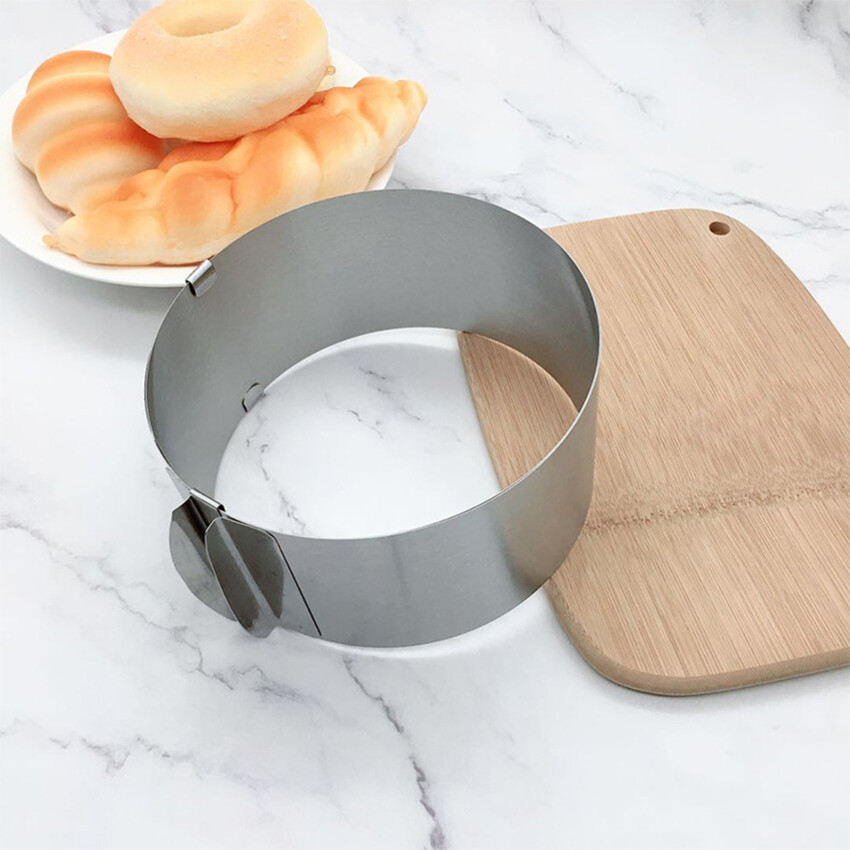 Adjustable Round Cake Ring Mold Retractable Mousse Cake Ring Stainless Steel Circle Baking Ring Cake Tools