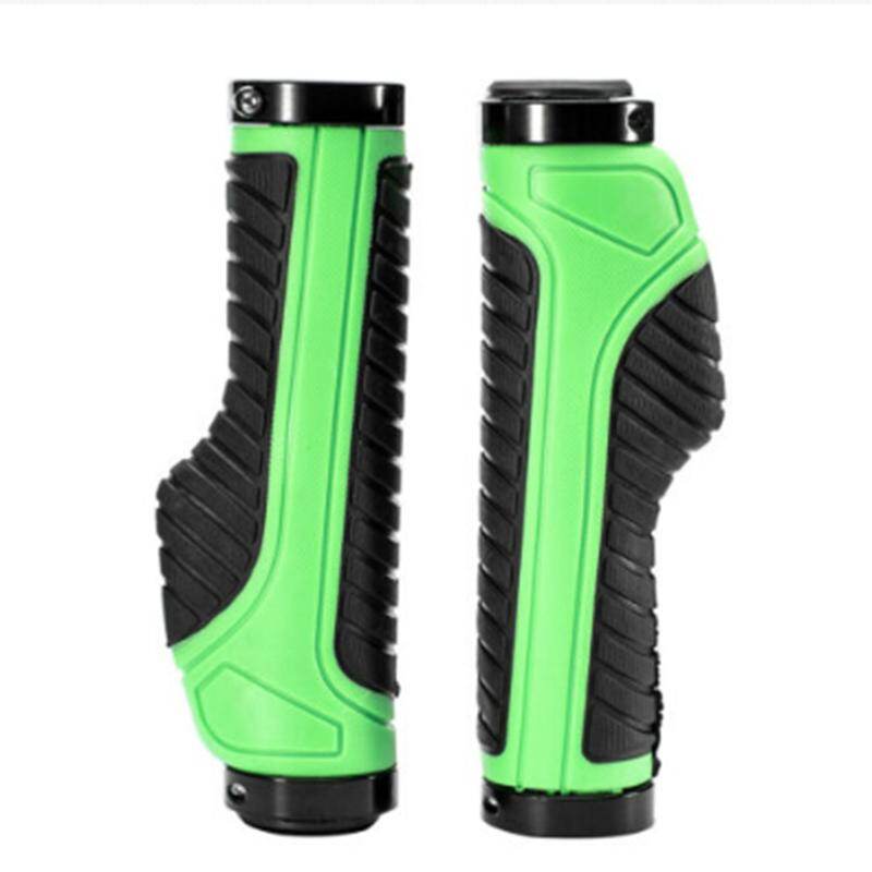 ROCKBROS Bicycle Grips MTB Road Bike Double Lock Rubber Handlebar Grips Anti-skid Shock-absorbing Soft Bike Grips Handlebar bmx