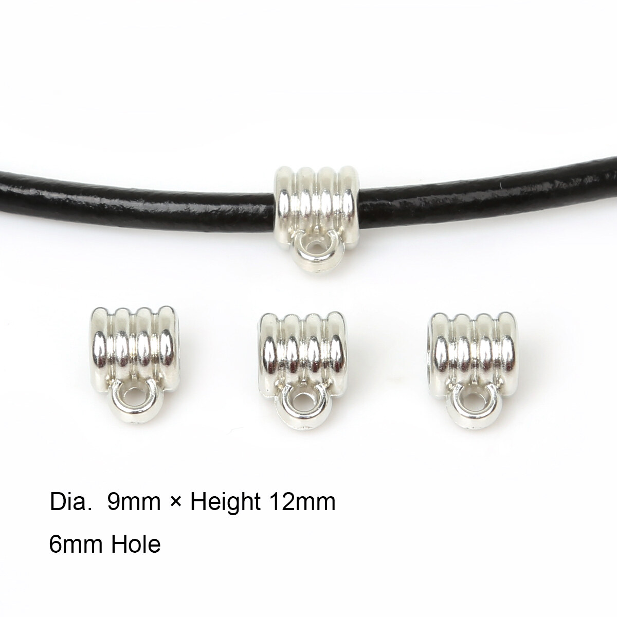 50pcs Spiral & Elbow Plastic CCB Pendant Clip Clasp Bail Beads Loose Spacer Beads For Jewelry Making DIY Necklace Bracelet