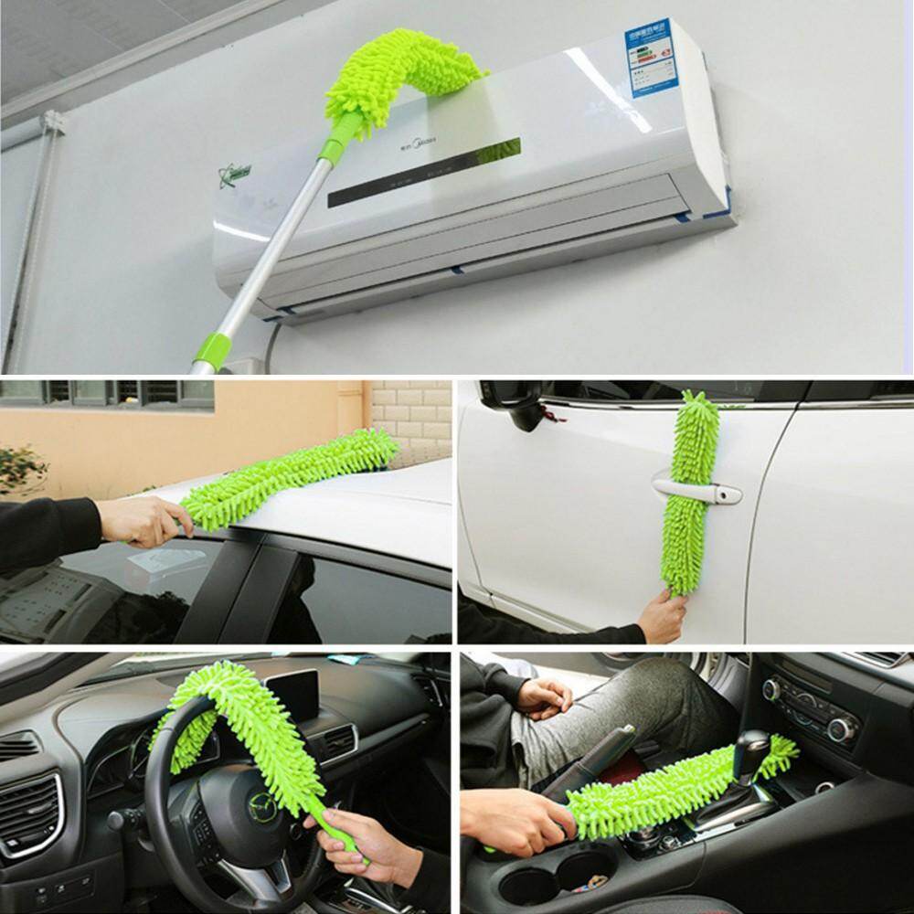 1pc Chenille Microfiber Duster Cleaner Handle Flexible Washable