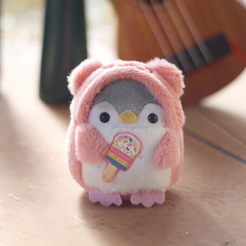 AMILA women's penguin cartoon backpack Cute jk girl backpack plush doll mini schoolbag