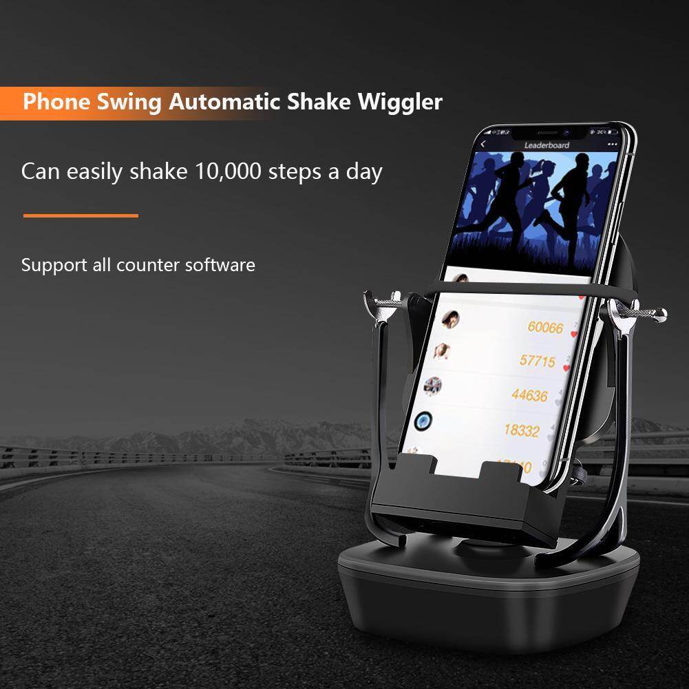 [Chinatera] Creative Wechat Phone Swing Automatic Shake Wiggler Step Motion Device Home Decor Run Jogging Step Walking Distance Counte