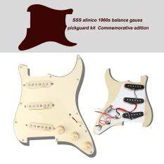 Prewired Pickguard Schrauben Set Commemorative Model Classical Prewired Loaded SSS Pickguard alnico V pickups in 60s for Fender ST Guitar