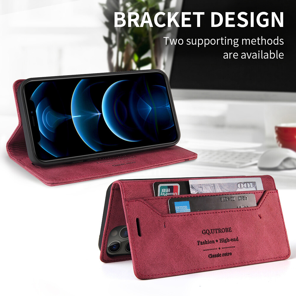 For Xiaomi Redmi Note 12 Pro Plus Note 11S Note 12 pro Plus Xiaomi 13 pro Case Leather Bag Protective Cover Flip Case Magne Card Slots Book Wallet Cover